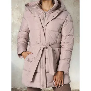 Sinsay - Prošívaná bunda s kapucí - béžová - 618FH-02X - 618FH-02X-M