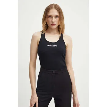 Bavlněný top Patrizia Pepe černá barva, 8M1617 J216 8M1617.J216 99X, vel. 40
