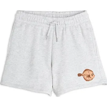 Chlapecké kraťasy Dětské bavlněné šortky Mini Rodini Flundra 2523011694 šedá 90X, vel. 116-122