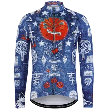 cyklistický dres Cyklodres CYCOLOGY Winter Joshua Tree, pánský, dlouhý rukáv (Motiv Joshua Tree, velikost L)