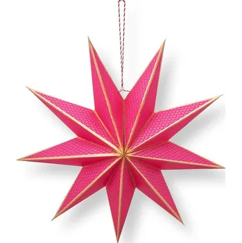 Vánoční dekorace PIP Studio Vánoční hvězda papírová růžová 60 cm 51.099.203