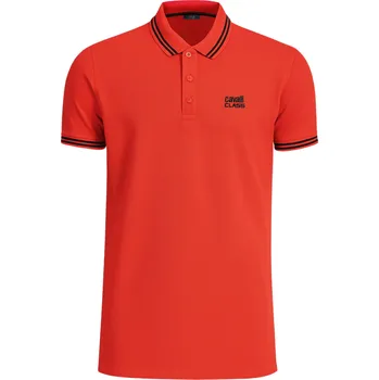 CAVALLI CLASS Ricchi Red polo tričko M Červená