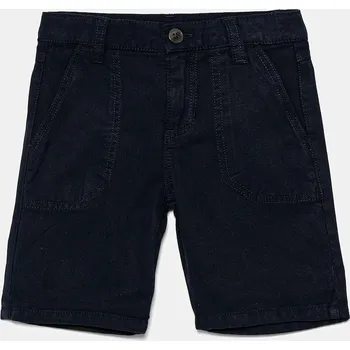 Dámské kraťasy Dětské šortky s příměsí lnu Guess N5GD07.WHAR0.PPYA námořnická modř 59X, vel. 113-118