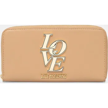 Peněženka Peněženka Love Moschino béžová barva, JC5664PP1 08X, vel. ONE SIZE
