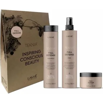 Kosmetická sada Lakmé Teknia Full Defense Pack - Dárková sada pro ochranu a lesk vlasů 850 ml