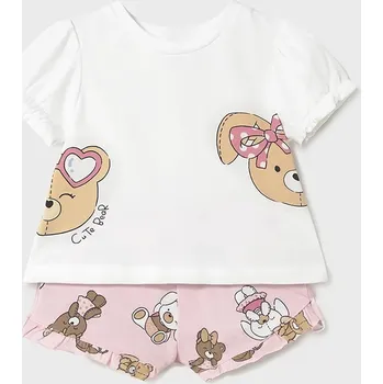 Kojenecká souprava Dětská bavlněná souprava Mayoral Newborn 1256.2G.Newborn.PPYH růžová 03X, vel. 80