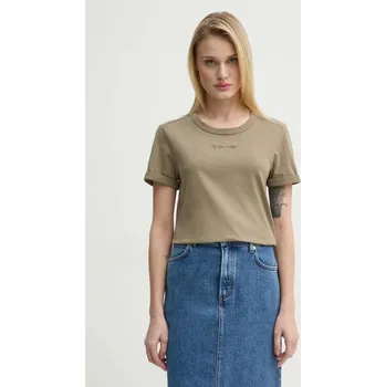 Pánské tričko Bavlněné tričko G-Star D26069.D975 zelená 81X, vel. XL