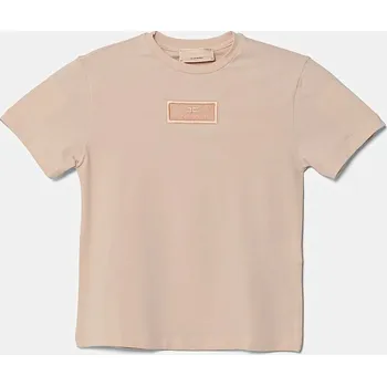 Dívčí oblečení Dětské tričko Elisabetta Franchi EFTS235.0.JE006.98.128 béžová 02D, vel. 98
