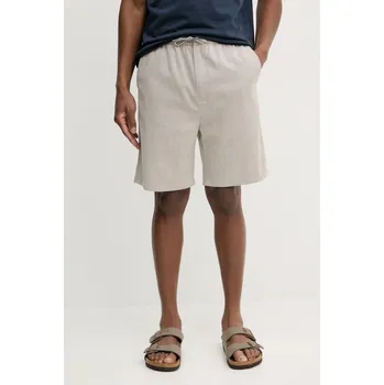Šortky s příměsí lnu Les Deux LDM511065 šedá 09X, vel. M