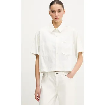 Pánská košile Košile Guess Jeans W5GH0F.D5NW1 bílá 00X, vel. XL