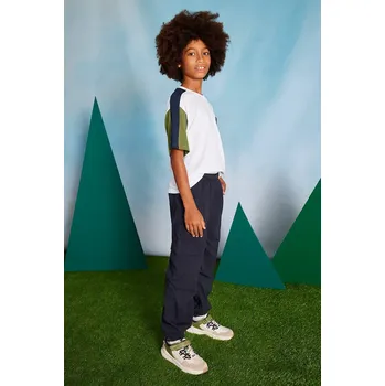 Chlapecké kalhoty Dětské tepláky Mayoral cargo tmavomodrá barva, hladké, 6529 6529.7F.Junior.PPYA 59X, vel. 166