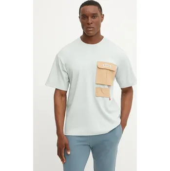 Tričko Columbia Cove Beach tyrkysová barva, s aplikací, 2126091 06X, vel. L