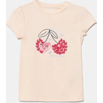 Chlapecké tričko Dětské tričko Guess béžová barva, K5GI03 K6YW4 K5GI03.K6YW4.PPYA 02X, vel. 113-118