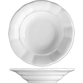 Talíř Hluboký talíř Benedikt - 24 cm - bílý | G. Benedikt