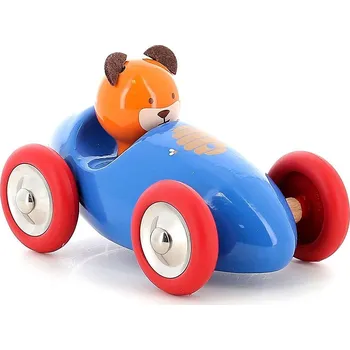 Dřevěná hračka Vilac Závodní auto Medvěd Marcel