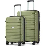 Sada 2 rozšiřitelných PP kufrů Kono - zelená