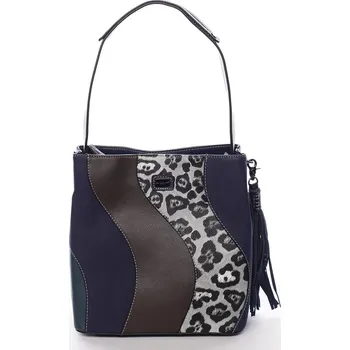 Kabelka Hravá dámská koženková kabelka Apollonia, modrá