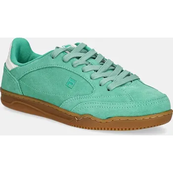 Pánské tenisky Semišové sneakers boty Fila Slantshot zelená barva, FFW0524 76X, EUR 41