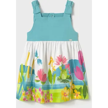 Dívčí šaty Dívčí šaty Mayoral tyrkysová barva, mini, 1924 1924.4J.Baby.PPYA 66X, vel. 74