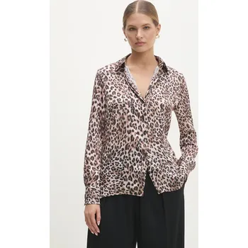 Košile Answear.LAB sng.38.tos hnědá 88X, vel. XL