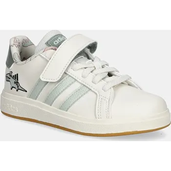 Chlapecká obuv Dětské sneakers boty adidas DINO GRAND COURT béžová barva, JI3896 01X, EUR 31.5