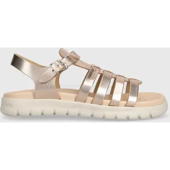 Dámská obuv Dětské kožené sandály Geox SANDAL SOLEIMA J35GSB.000CF.36.39 zlatá 10Y, EUR 39