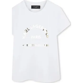 Chlapecké tričko Dětské tričko Karl Lagerfeld bílá barva, Z30447 Z30447.114.150 00X, vel. 150