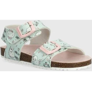 Dívčí sandály Dětské sandály Garvalin 242453.24.27 tyrkysová 06X, EUR 27