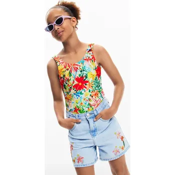 Chlapecké kraťasy Dětské riflové kraťasy Desigual modrá barva, s aplikací, 25SGDD01 05X, vel. 104