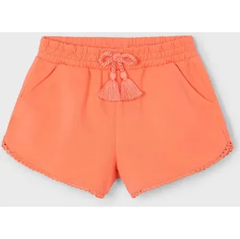 Dětské bavlněné šortky Mayoral 607.6P.Mini.PPYA oranžová 20X, vel. 104