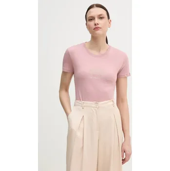 Pánská móda Bavlněné tričko Alpha Industries Crystal T Wmn růžová barva, 136063 39X, vel. L