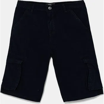 Dětské bavlněné šortky Guess L5GD11.WHB40.PPYA námořnická modř 59X, vel. 147-157