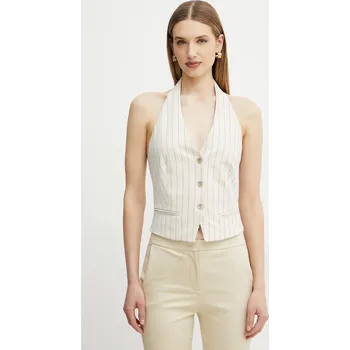 Dámská vesta Vesta Fracomina FR25SJ5002W761D4 béžová 80X, vel. L