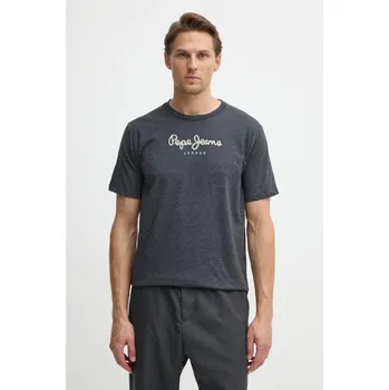 Pánské tričko Bavlněné tričko Pepe Jeans Eggo šedá barva, s potiskem, PM508208 90Y, vel. L