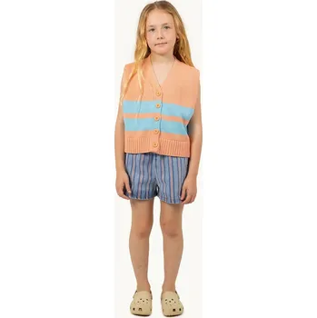 Chlapecké kraťasy Dětské bavlněné šortky Tinycottons STRIPES MULTICOLOR SHORT SS25.239 modrá 05X, vel. 116