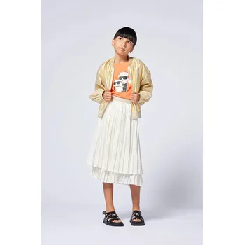 Dámská sukně Dětská sukně Karl Lagerfeld béžová barva, midi, áčková, Z30478 Z30478.156.162 01X, vel. 156