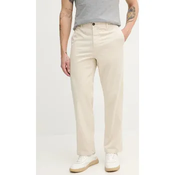 Pánské kalhoty Kalhoty United Colors of Benetton pánské, béžová barva, jednoduché, 4UN4UF05H 01X, vel. 44