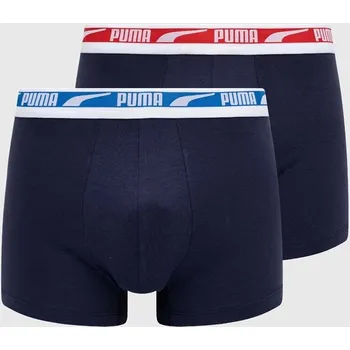 Pánské spodní prádlo Boxerky Puma Everyday Logo 2-pack 938325 námořnická modř 59X, vel. M