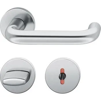 Dveřní kování FSB dveřní kování 12 1070 ASL, klika-klika, rozeta, WC DIN, nerez mat