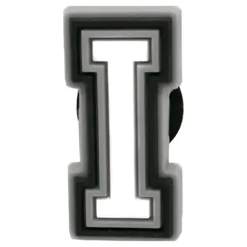 Dámská běžecká obuv PVC přívěšek na Crocs boty ve tvaru písmene I Barevná ozdoba na obuv Jibbitz styl Dekorativní doplněk z měkkého PVC materiálu