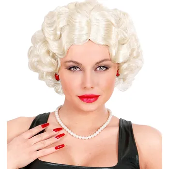 Karnevalová paruka Blond vlnitá paruka 20. léta