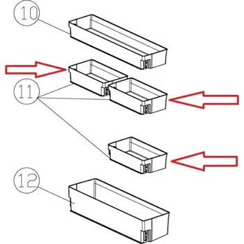 Příslušenství pro lednici 70025155 - Přihrádka pro chladničku Haier