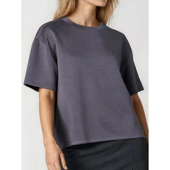 Dámské tričko Sinsay - Tričko s krátkým rukávem - námořnická modrá - 636FG-95X - 636FG-95X-XXL