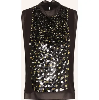 Boss Dámský Top Baliette S Flitry, černá, 34