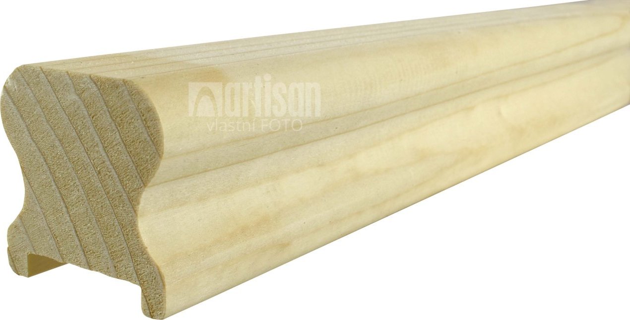 Dřevěné madlo na zábradlí 45x45x2500 - smrk MS4545
