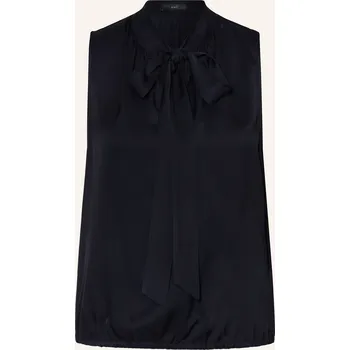 Dámská halenka Oui Dámský Halenkový Top Ze Saténu, tmavě modrá, 44
