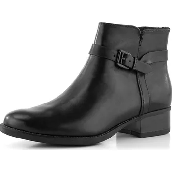 Dámské kozačky Tamaris černý kotník Black Plain 1-25323-29 - 38 | P663580