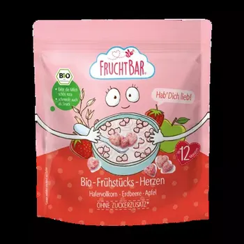 Cereálie srdíčka s jahodami a jablkem BIO 125 g