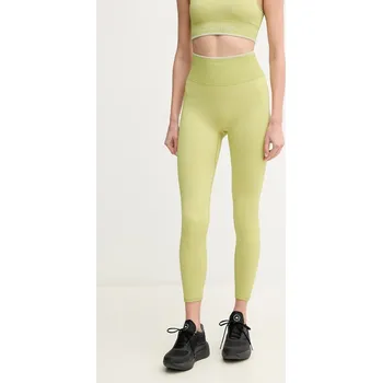 Dámské legíny Tréninkové legíny Calvin Klein Performance béžová barva, hladké, 00GWS4L643 71X, vel. M