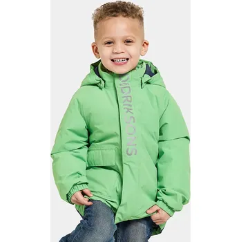 Chlapecká bunda Dětská bunda Didriksons TALVI KIDS JKT zelená barva, 505474 70X, vel. 80